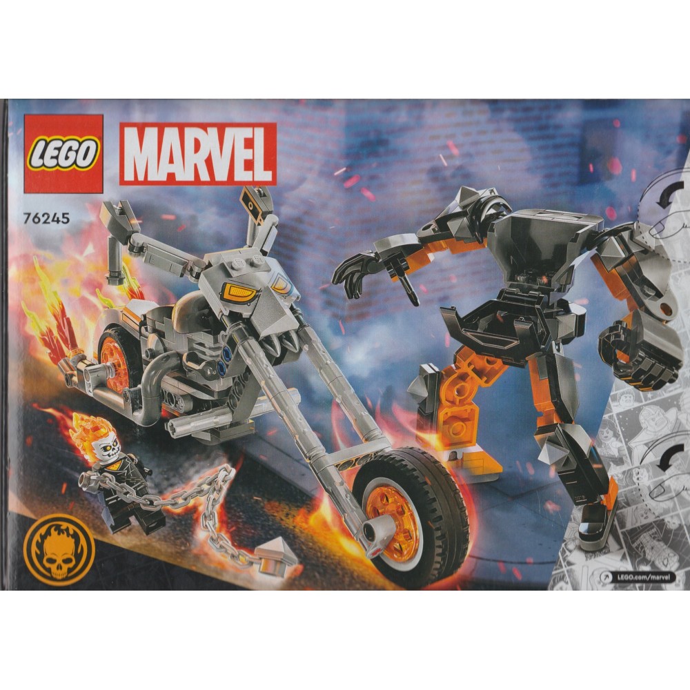 Lego super heroes moto e personaggio di ghost rider