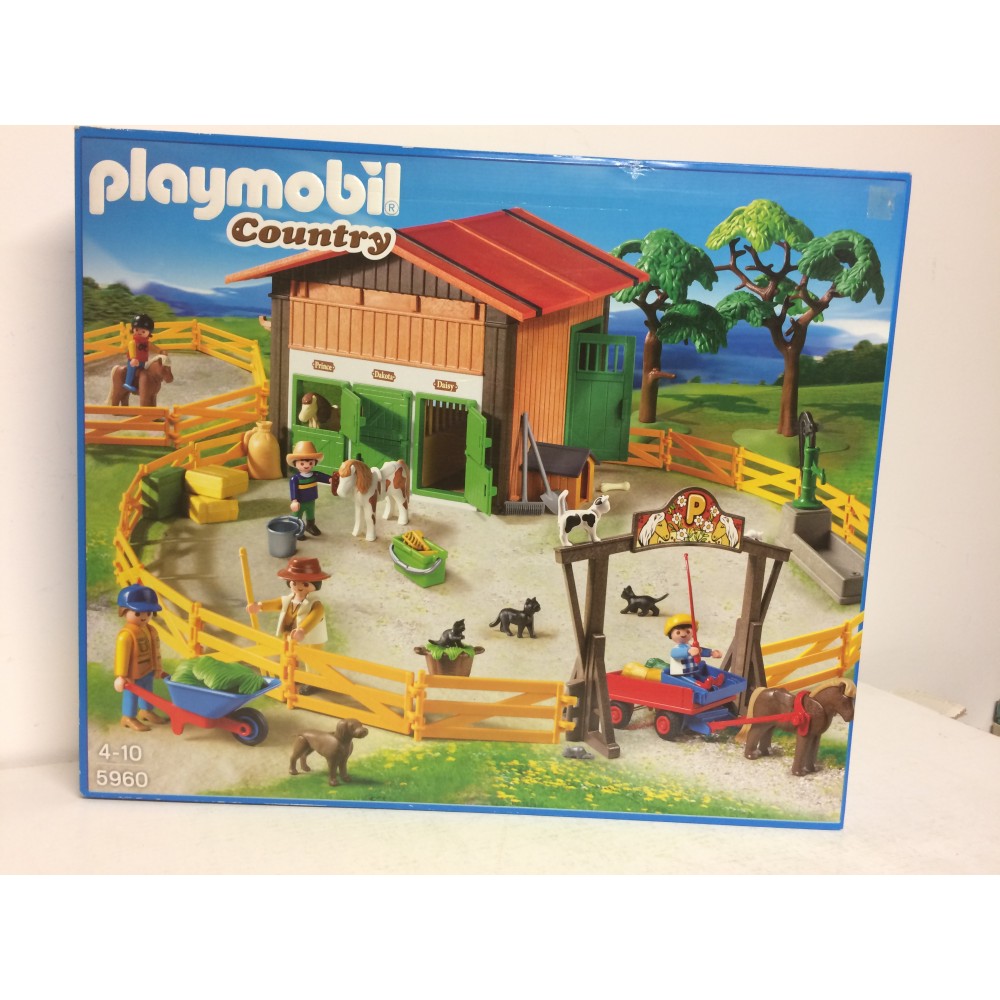 Playmobil Country 5960 pas cher, Le centre équestre de poney