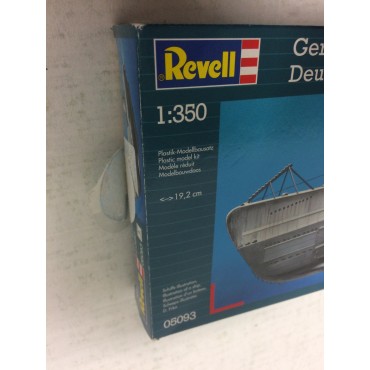 plastic model kit scale 1/ 350 Revell 05093 U BOOT GERMAN SUBMARINE TYPE‪ VII C  New with open box