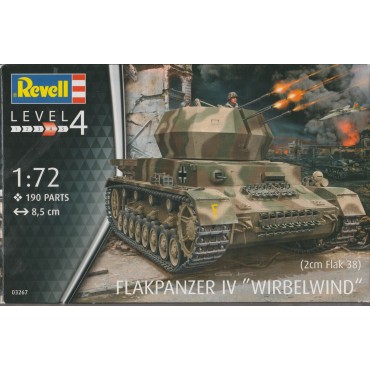 modellino in plastica REVELL 03267 FLAKPANZER IV WIRBEL WIND scala 1/ 72 nuovo in scatola  aperta