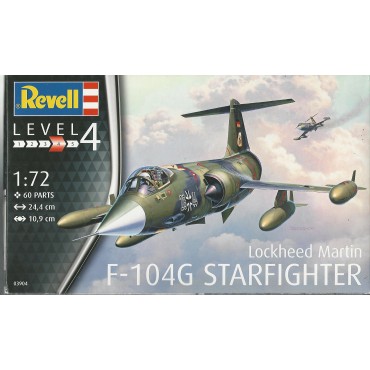 model kit scale 1/ 72 Revell 03904 LOCKHEED MARTIN F- 104 G STARFIGHTER New with open box