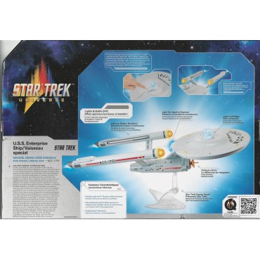 PLAYMATES 63058 STAR TREK UNIVERSE U.S.S. ENTERPRISE SPACE SHIP NCC 1701 WITH ELECTRONIC SOUNDS & LIGHTS