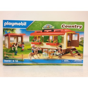 PLAYMOBIL COUNTRY 70510 PONY SHELTER WITH MOBILE HOME