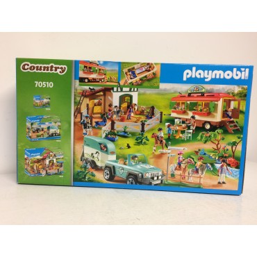 PLAYMOBIL COUNTRY 70510 PONY SHELTER WITH MOBILE HOME