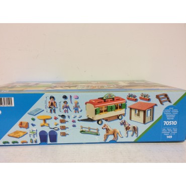 PLAYMOBIL COUNTRY 70510 PONY SHELTER WITH MOBILE HOME