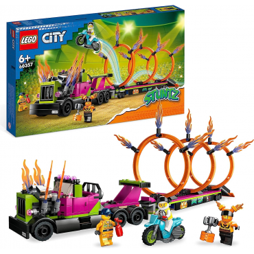 LEGO CITY STUNTZ 60357 STUNT TRUCK : SFIDA DELL'ANELLO DI FUOCO