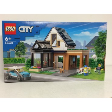 LEGO CITY 60398 FAMILY HOUSE AND ELECTRIC CAR