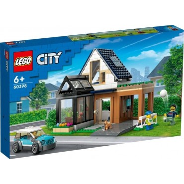 LEGO CITY 60398 FAMILY HOUSE AND ELECTRIC CAR