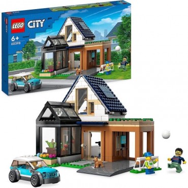 LEGO CITY 60398 FAMILY HOUSE AND ELECTRIC CAR