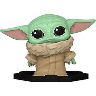 FUNKO POP  MINIS STAR WARS - THE MANDALORIAN : 09 GROGU ( BABY YODA ) WITH OPEN EYES  MISTERY BOX  ( open )