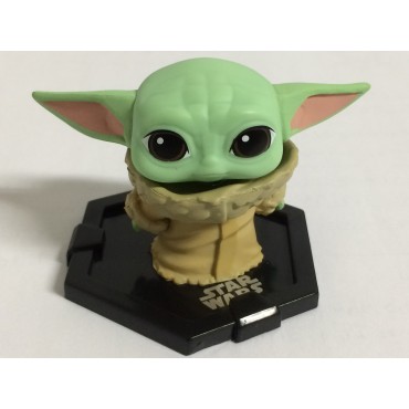 FUNKO POP  MINIS STAR WARS - THE MANDALORIAN : 09 GROGU ( BABY YODA ) WITH OPEN EYES   MISTERY BOX  ( open )