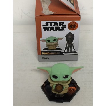 FUNKO POP  MINIS STAR WARS - THE MANDALORIAN : 10 GROGU ( BABY YODA ) WITH CUP   MISTERY BOX  ( open )