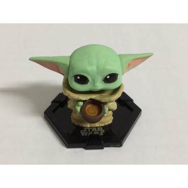 FUNKO POP  MINIS STAR WARS - THE MANDALORIAN : 10 GROGU ( BABY YODA ) WITH CUP   MISTERY BOX  ( open )