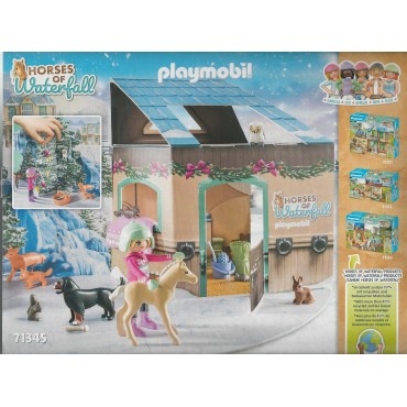 PLAYMOBIL  HORSES OF WATERFALL CALENDARIO DELL'AVVENTO 71345 VIAGGIO DI NATALE IN SLITTA