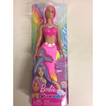 BARBIE DOLL DREAMTOPIA  MERMAID WITH PINK HAIR  MATTEL : HGR11