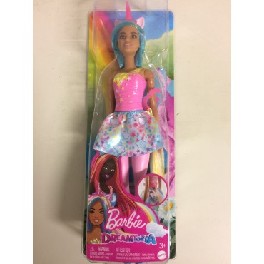 BARBIE DOLL DREAMTOPIA PRINCIPESSA UNICORNO CON CAPELLI ROSA  MATTEL : HGR21