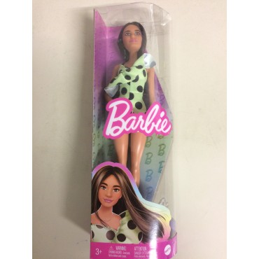 BARBIE DOLL FASHIONISTAS N° 200: CASTANA CON VESTITO A POIS  MATTEL : HPF76