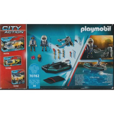 PLAYMOBIL CITY ACTION 70782  POLICE JETPACK WITH BOAT