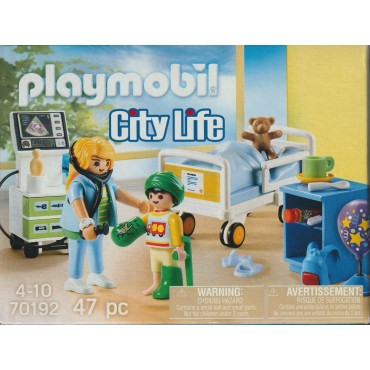 PLAYMOBIL CITY LIFE 70192 REPERTO DELL'OSPEDALE PER BAMBINI