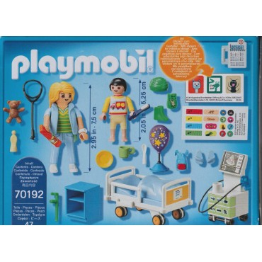 PLAYMOBIL CITY LIFE 70192 CHILDREN'S HOSPITAL ROOM