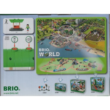 BRIO 33840 RECORD & PLAY TRAIN PLATFORM WOODEN RAILWAY TRACK