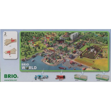 BRIO 33344 MECHANICAL SWITCHERS WOODEN RAILWAY TRACK SYSTEM