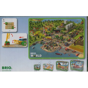 BRIO 33750 MAGNETIC ACTION CROSSING WOODEN RAILWAY TRACK