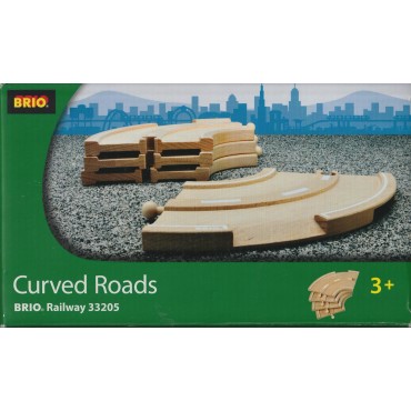 BRIO 33205 CURVED ROADS WOODEN TRACK SYSTEM