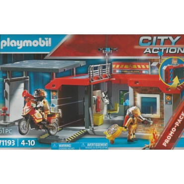 PLAYMOBIL CITY ACTION 71193 STAZIONE DI POMPIERI promo pack