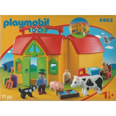 PLAYMOBIL 1.2.3. 6962 FATTORIA PORTATILE