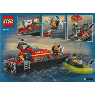 LEGO CITY 60373 BARCA DI SOCCORSO ANTINCENDIO