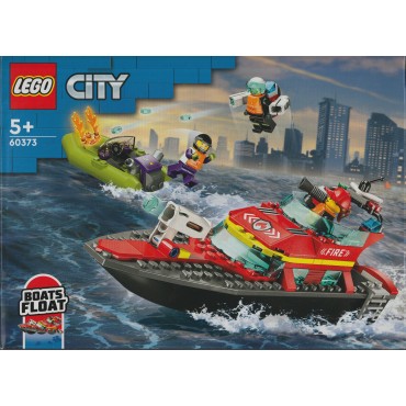 LEGO CITY 60373 BARCA DI SOCCORSO ANTINCENDIO