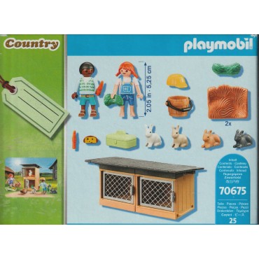 PLAYMOBIL COUNTRY 70675 RABBIT HUTCH