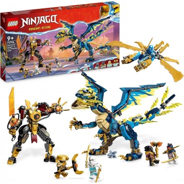 LEGO NINJAGO 71796 DRAGONE ELEMENTARE VS MECH DELL'IMPERATRICE