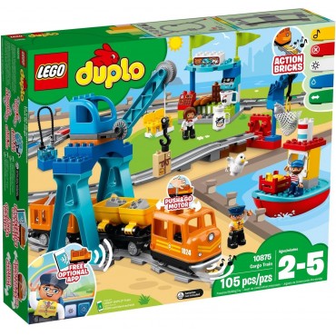 LEGO DUPLO 10875 damaged box CARGO TRAIN