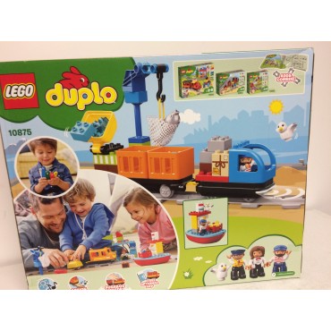 LEGO DUPLO 10875 damaged box CARGO TRAIN