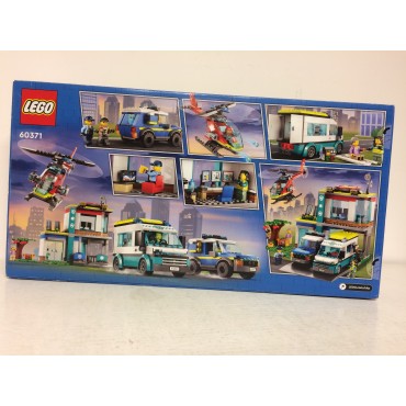 LEGO CITY 60371 damaged box EMERGENCY VEHICLES HQ