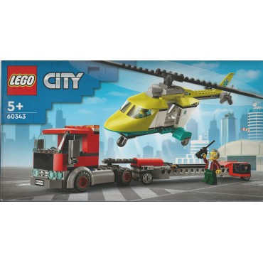 LEGO CITY 6034 RESCUE HELICOPTER TRANSPORT