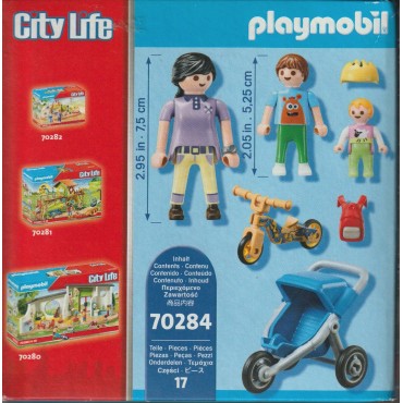 PLAYMOBIL CITY LIFE 70284 MAMMA CON BAMBINI