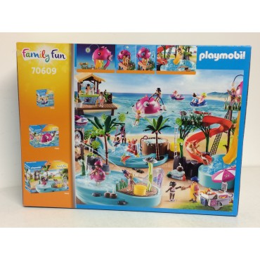 PLAYMOBIL FAMILY FUN 70609 PARCO ACQUATICO CON SCIVOLI