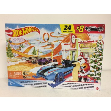 HOT WHEELS ADVENT CALENDAR 2020 damaged box Mattel GTD78