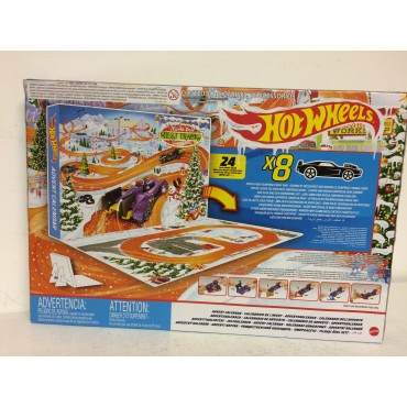 HOT WHEELS ADVENT CALENDAR 2020 damaged box Mattel GTD78