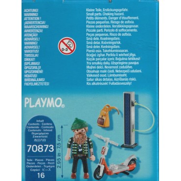 PLAYMOBIL SPECIAL PLUS FIGURE 70873 HIPSTER WITH ELECTRIC SCOOTER