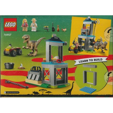 LEGO JURASSIC WORLD 76957 VELOCIRAPTOR ESCAPE