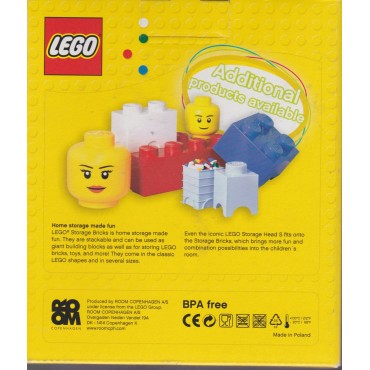 LEGO STORAGE HEAD S FEMALE GIRL NEW STILL SEALED size diam 16 x 19 cm