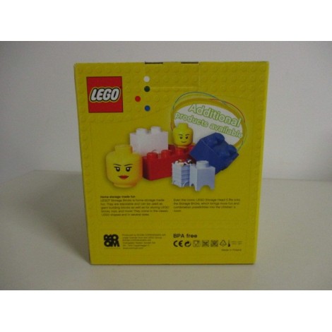 LEGO STORAGE HEAD S FEMALE GIRL NEW STILL SEALED size diam 16 x 19 cm