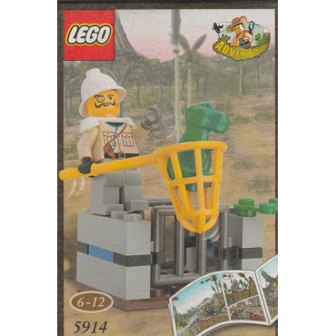 LEGO ADVENTURERS 5914 SAM SINISTER AND THE BABY T REX