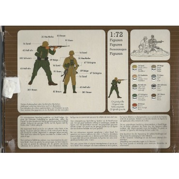 plastic figures scale 1 : 72 IREVELL 02513 GERMAN INFANTRY AFRICA CORPS WWII  new in open box