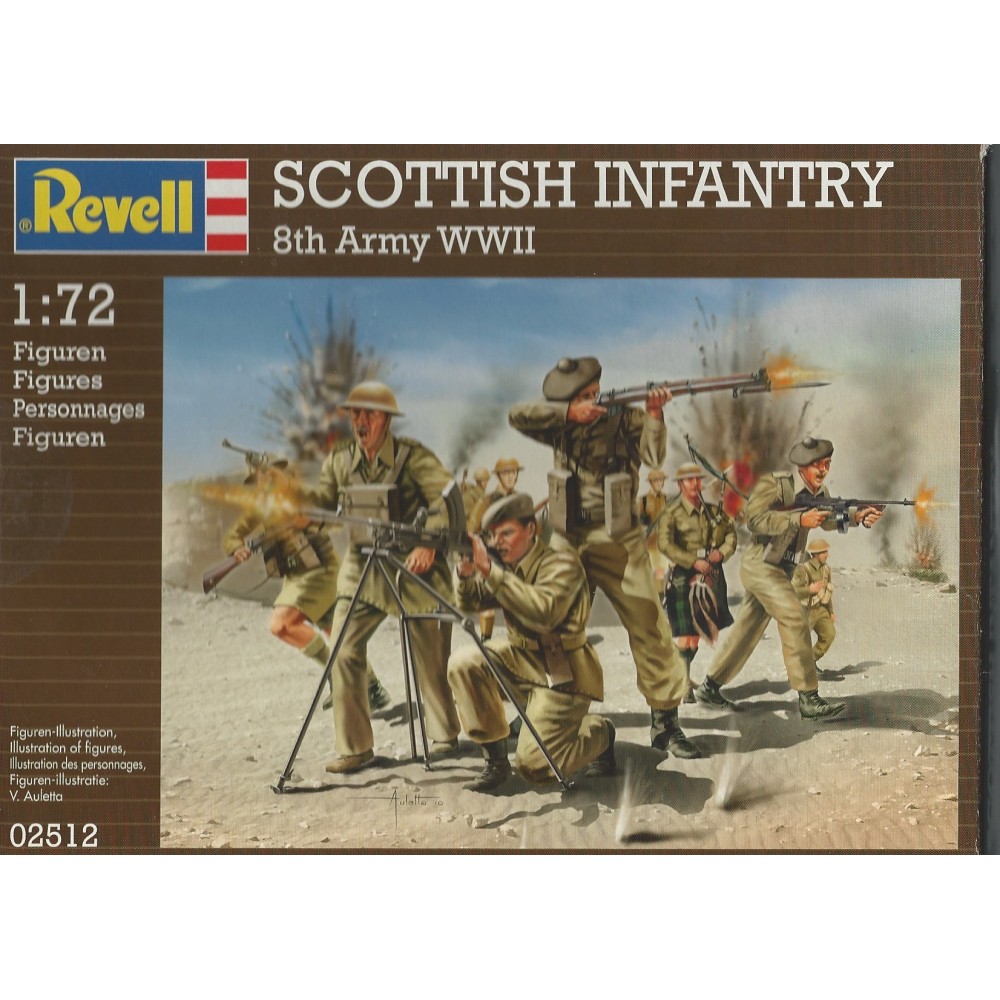 plastic figures scale 1 : 72 02512 SCOTTISH INFANTRY 8TH ARMY  WWII  new in open box