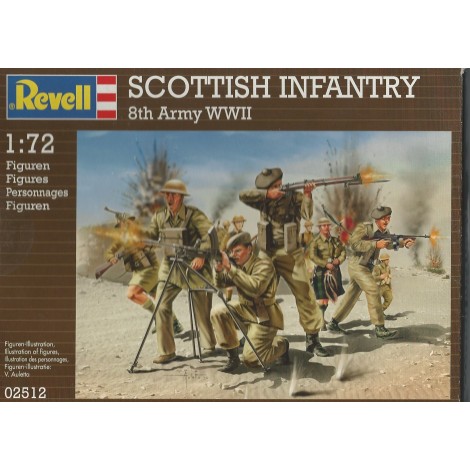 plastic figures scale 1 : 72 02512 SCOTTISH INFANTRY 8TH ARMY  WWII  new in open box